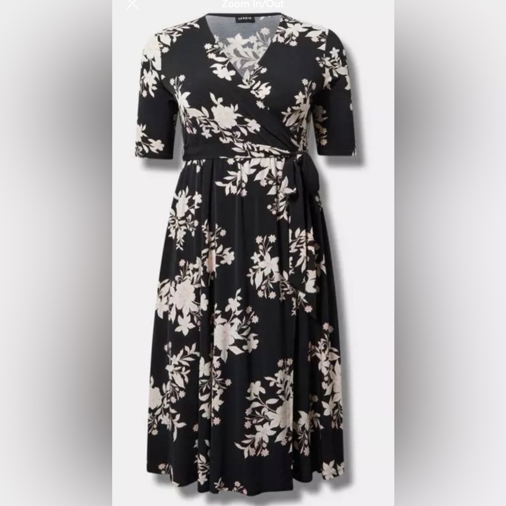 Torrid floral wrap dress